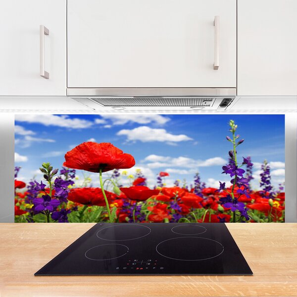 Nástenný panel  Kvety 125x50 cm