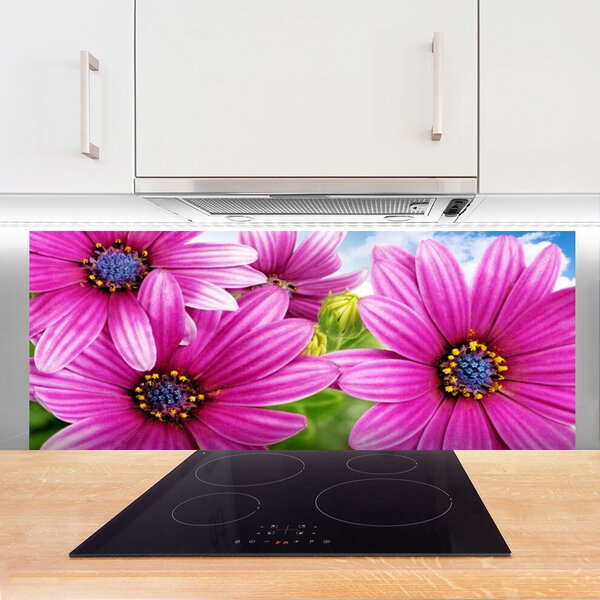 Nástenný panel  Kvety 125x50 cm