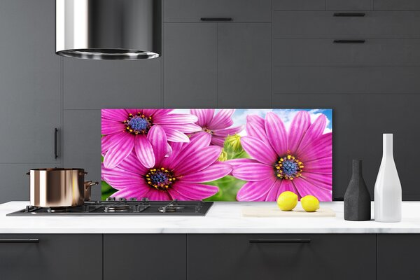 Nástenný panel  Kvety 125x50 cm