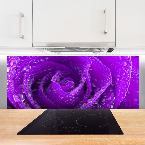 Nástenný panel  Ruže kvet 125x50 cm
