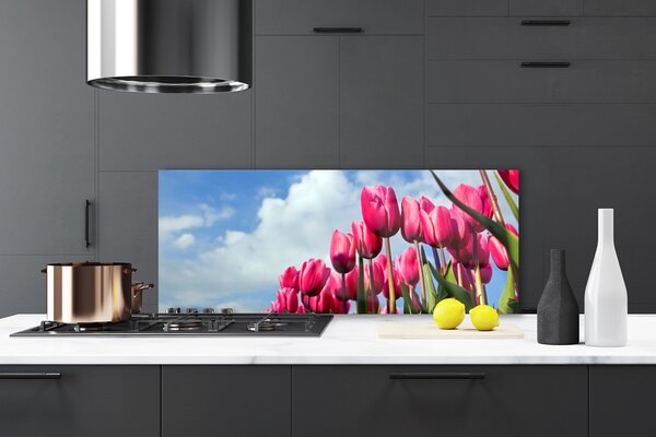 Nástenný panel  Tulipán 125x50 cm
