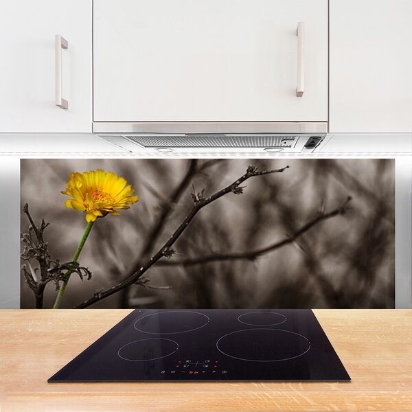 Nástenný panel  Vetva kvet 125x50 cm
