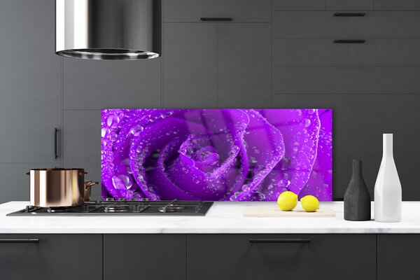 Nástenný panel  Ruže kvet 125x50 cm