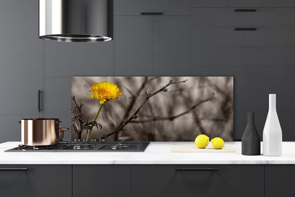 Nástenný panel  Vetva kvet 125x50 cm
