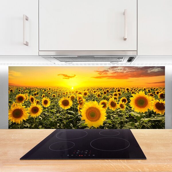 Nástenný panel  Slnečnica 125x50 cm