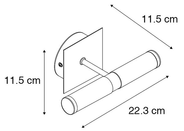Inteligentné nástenné svietidlo chróm IP44 vrátane 2 wifi G9 - Bath