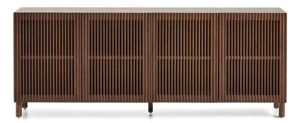 Tmavohnedá komoda v dekore orecha 181x71,5x42,5 cm Beyla – Kave Home