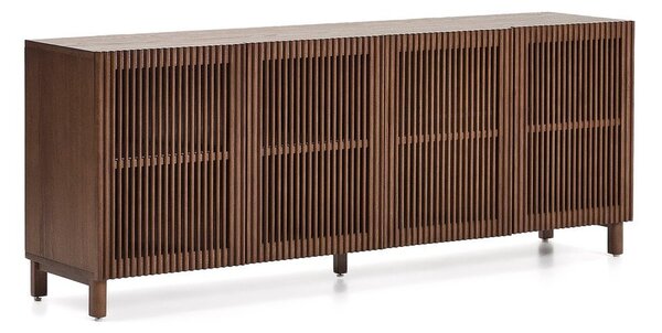 Tmavohnedá komoda v dekore orecha 181x71,5x42,5 cm Beyla – Kave Home