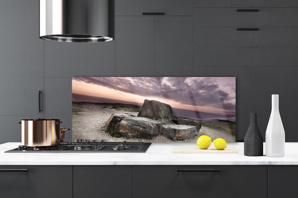 Nástenný panel  Skala príroda 125x50 cm