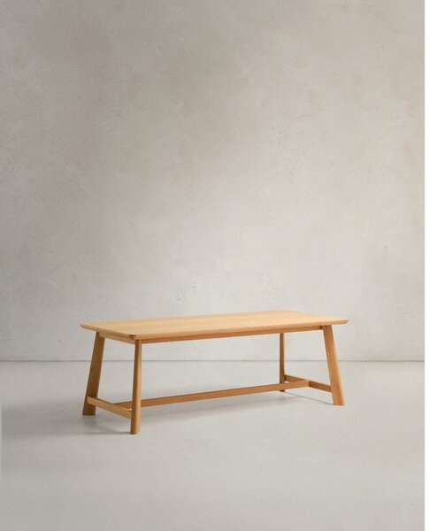 Jedálenský stôl s doskou v dubovom dekore 100x220 cm Idun – Kave Home