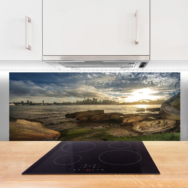 Nástenný panel  More mesto krajina 125x50 cm