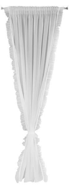 ZÁCLONA NA PÁSKE KAREN 140X270 CM BIELA