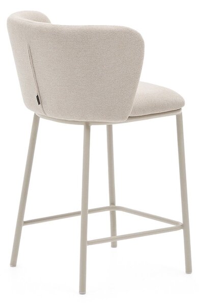 Béžová barová stolička (výška sedadla 65 cm) Ciselia – Kave Home