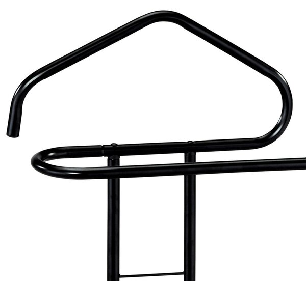 Autronic NEMÝ SLUHA - obľúbený vešiak s kovovou konštrukciou - 108 cm - čierny