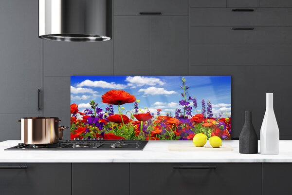 Nástenný panel  Tulipány rastlina 125x50 cm