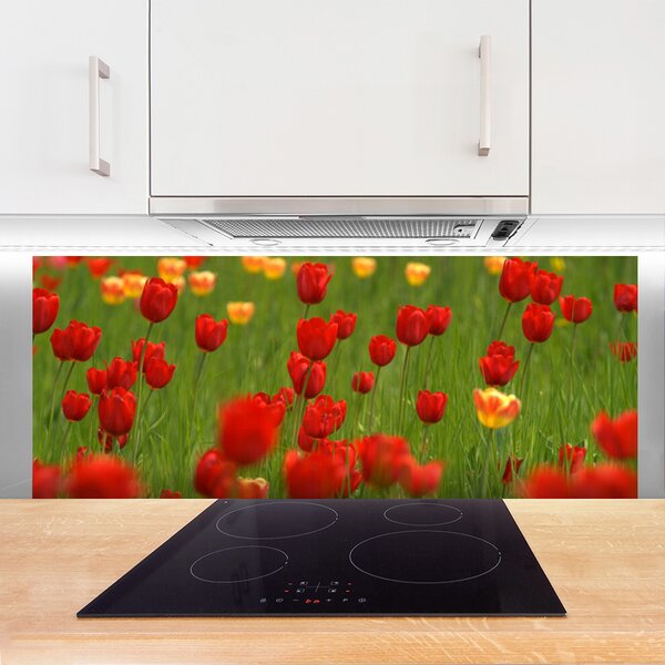 Nástenný panel  Tulipány rastlina 125x50 cm