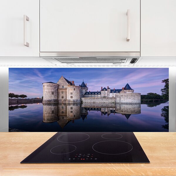 Nástenný panel  Hrad voda architektúra 125x50 cm