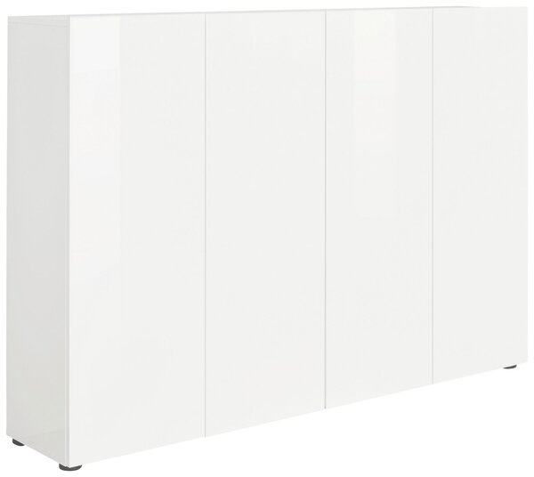 SKRINKA NA TOPÁNKY, biela, 160/115/34 cm Xora - Skrine, regály & police na topánky