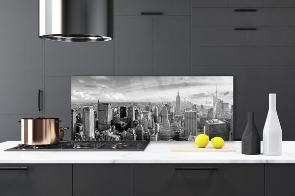 Nástenný panel  Mesto domy 125x50 cm
