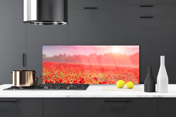 Nástenný panel  Lúka kvety príroda 125x50 cm