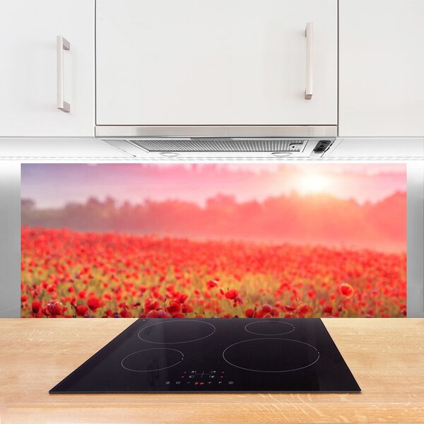 Nástenný panel  Lúka kvety príroda 125x50 cm