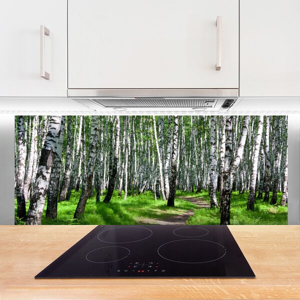 Nástenný panel  Stromy tráva príroda 125x50 cm