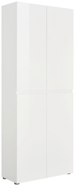SKRINKA NA TOPÁNKY, biela, 80/200/34 cm Xora - Skrine, regály & police na topánky