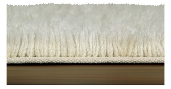 Krémový prateľný ručne tkaný vlnený koberec 80x140 cm Berber Soul – Lorena Canals