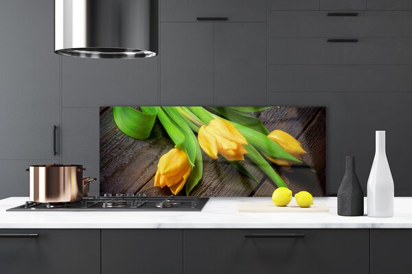 Nástenný panel  Tulipány kvety 125x50 cm