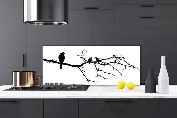 Nástenný panel  Vtáky vetva umenie 125x50 cm