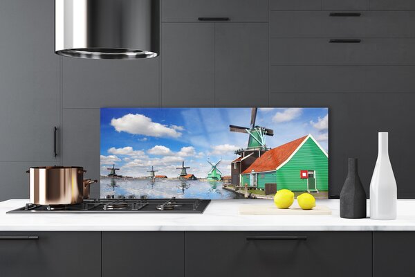 Nástenný panel  Dom architektúra 125x50 cm