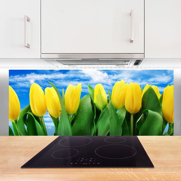 Nástenný panel  Tulipány kvety 125x50 cm