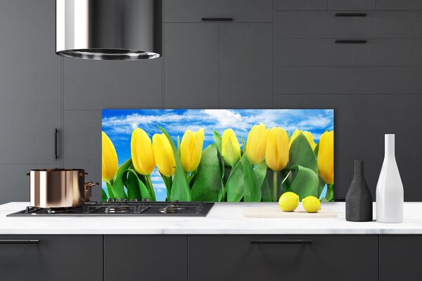 Nástenný panel  Tulipány kvety 125x50 cm