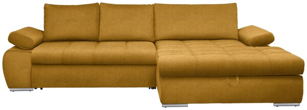 ROHOVÁ SEDAČKA, textil, žltá Carryhome - Sedačky