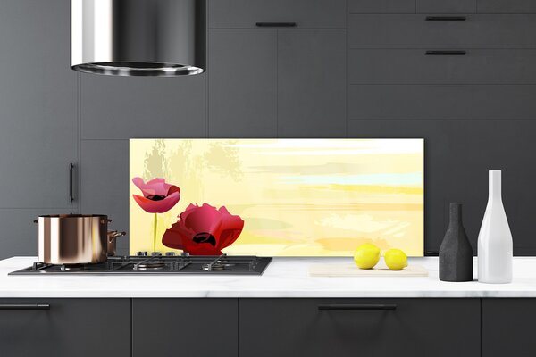 Nástenný panel  Kvety rastlina 125x50 cm