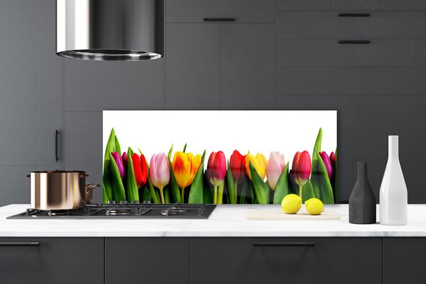 Nástenný panel  Tulipány rastlina 125x50 cm