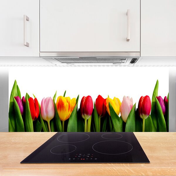 Nástenný panel  Tulipány rastlina 125x50 cm