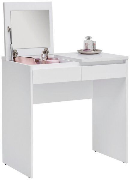 TOALETNÝ STOLÍK, biela, 80/48/78,9 cm Carryhome - Toaletné stolíky