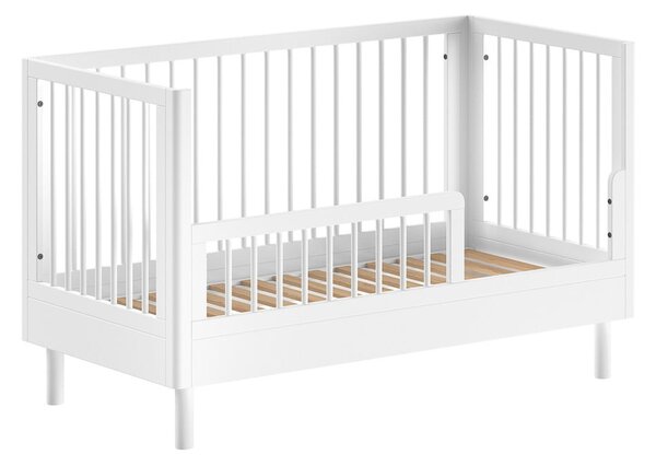 Biela postieľka z bukového dreva 70x140 cm Forrest – Vipack