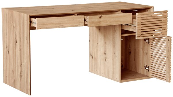 PÍSACÍ STÔL, dub artisan, 140/60/75 cm Hom`in - Kancelárske stoly