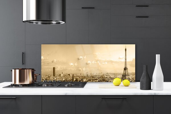Nástenný panel  Mesto domy 125x50 cm