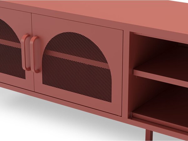 TV stolík v tehlovej farbe 160x50 cm Diora – Marckeric