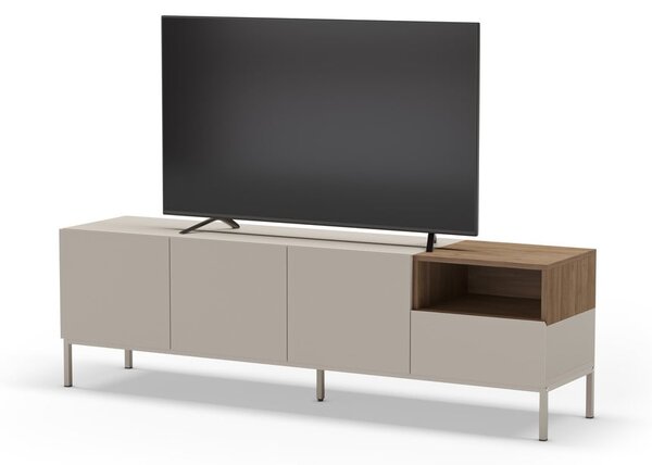 Krémový TV stolík 180x55 cm Cailin – Marckeric