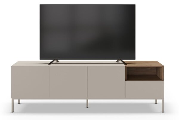 Krémový TV stolík 180x55 cm Cailin – Marckeric