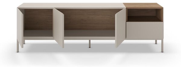 Krémový TV stolík 180x55 cm Cailin – Marckeric