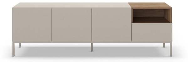 Krémový TV stolík 180x55 cm Cailin – Marckeric