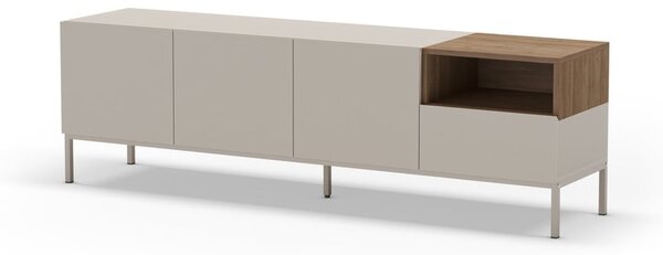 Krémový TV stolík 180x55 cm Cailin – Marckeric