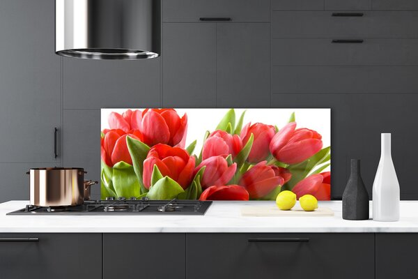 Nástenný panel  Tulipány kvety rastlina 125x50 cm