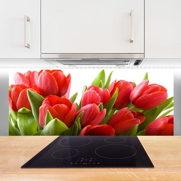 Nástenný panel  Tulipány kvety rastlina 125x50 cm