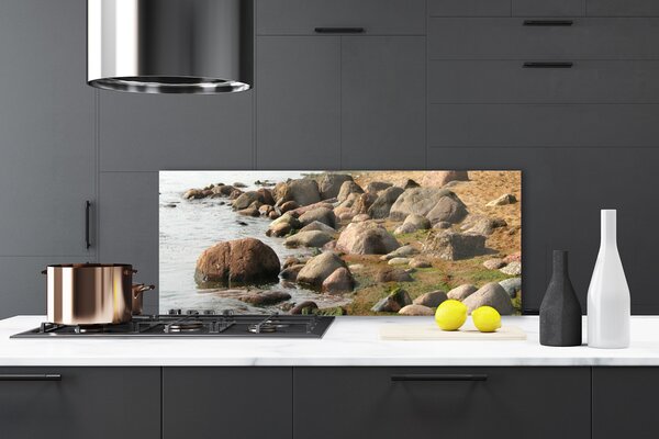 Nástenný panel  Kamene more príroda 125x50 cm
